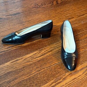 Silvia Fiorentina Black Leather pumps